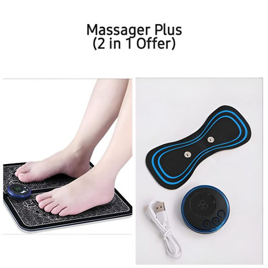 Foot Massager Plus Mini Butterfly massager (2 In 1 Offer) Pack Of 2